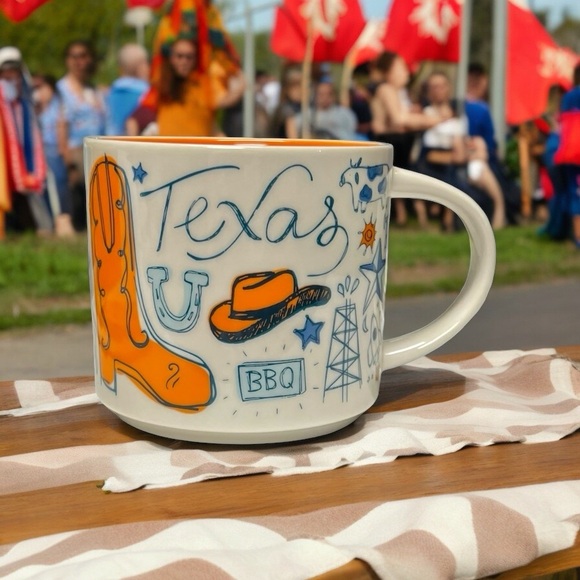 Starbucks Texas Howdy Been There 14oz Coffee Mug Collectible Lone Star New - Picture 10 of 14